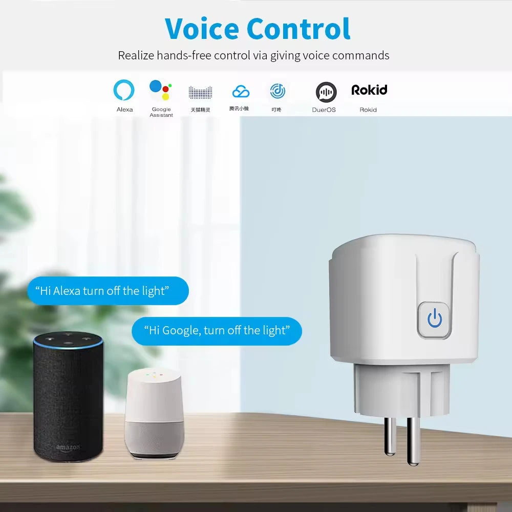 Smart WiFi Plug with Energy Monitoring - Works with Alexa & Google Home (EU)
