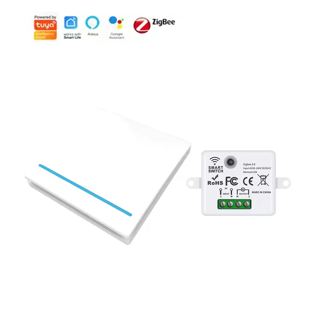Zigbee Smart Switch Kit 1, 2, 3 sets with wireless touch remote control and Alexa Google Assistant voice command