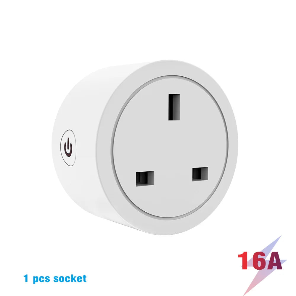 HomeKit/Cozylife UK plug smart socket 110V/220V home kit anti-lock braking system compatible with plastic Google smart devices