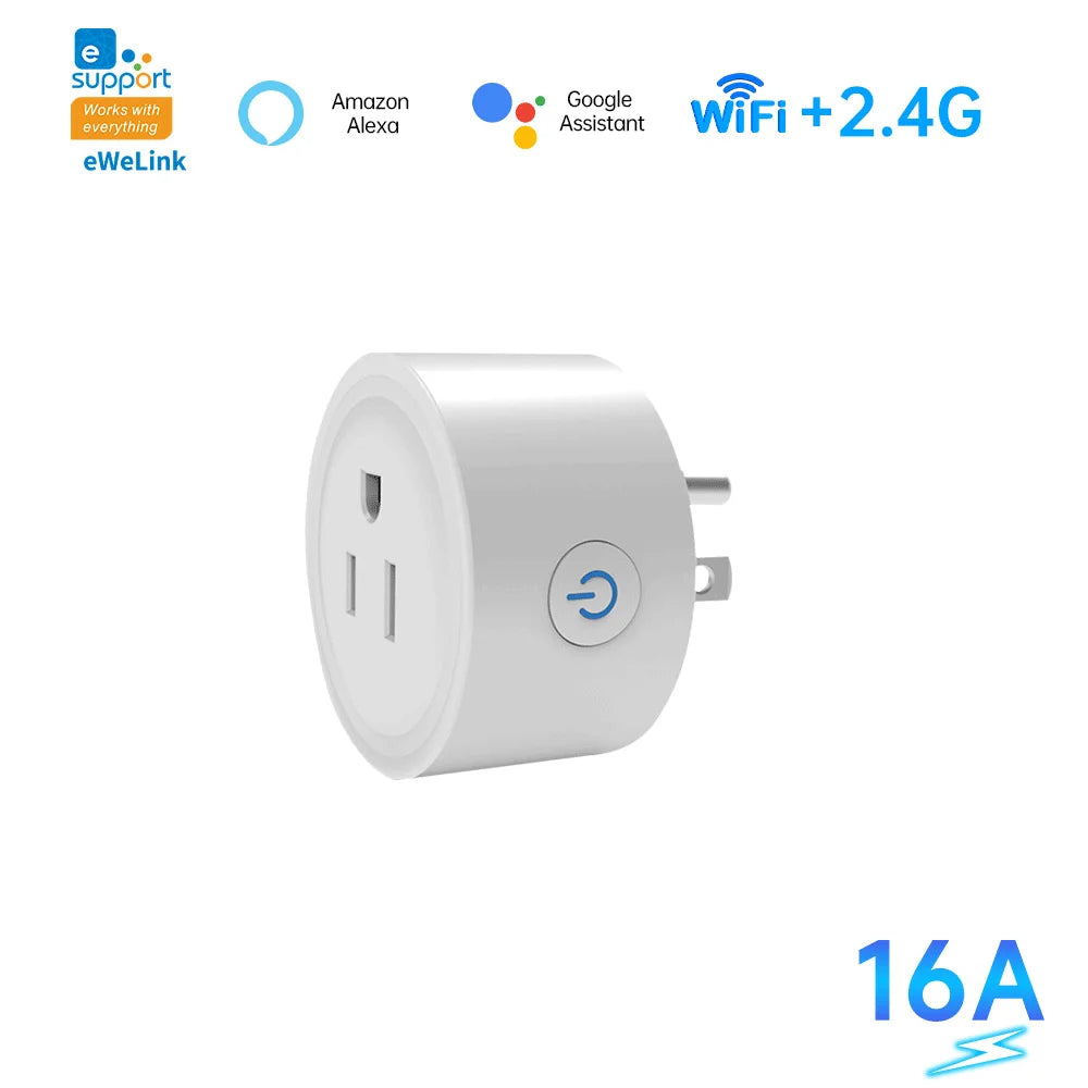 WiFi eWeLink Smart socket support eWeLink APP control Alexa Google home voice control