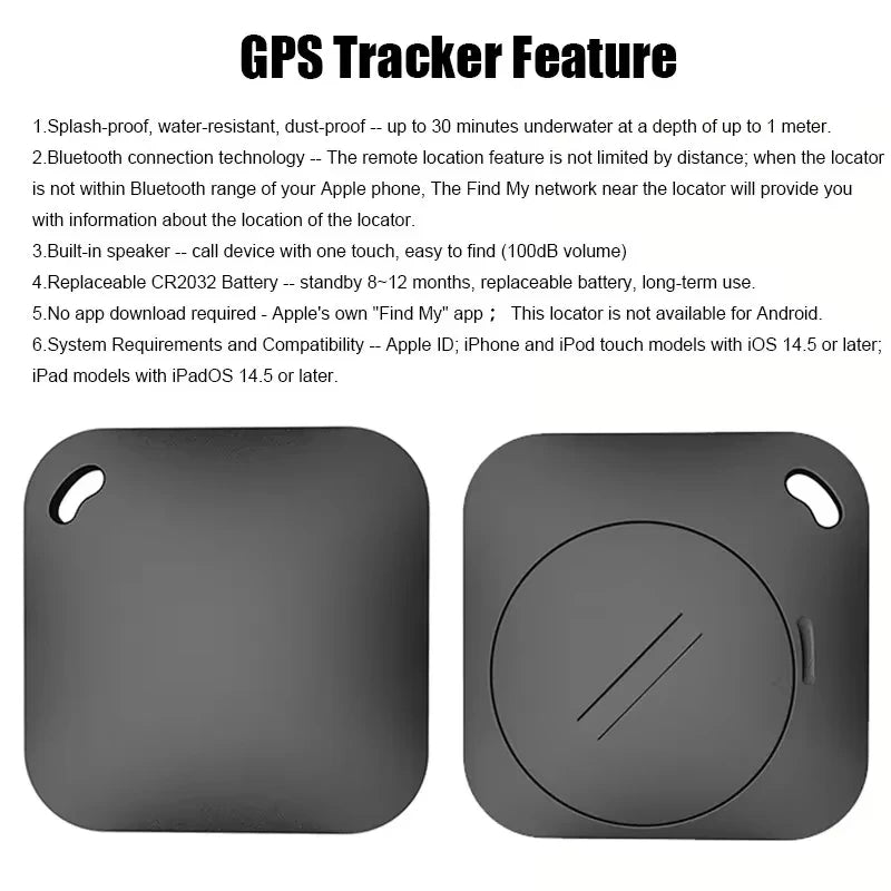 Smart Bluetooth FindMy loss prevention device, compatible with ITag for loss prevention alerts, suitable for pet search, etc.