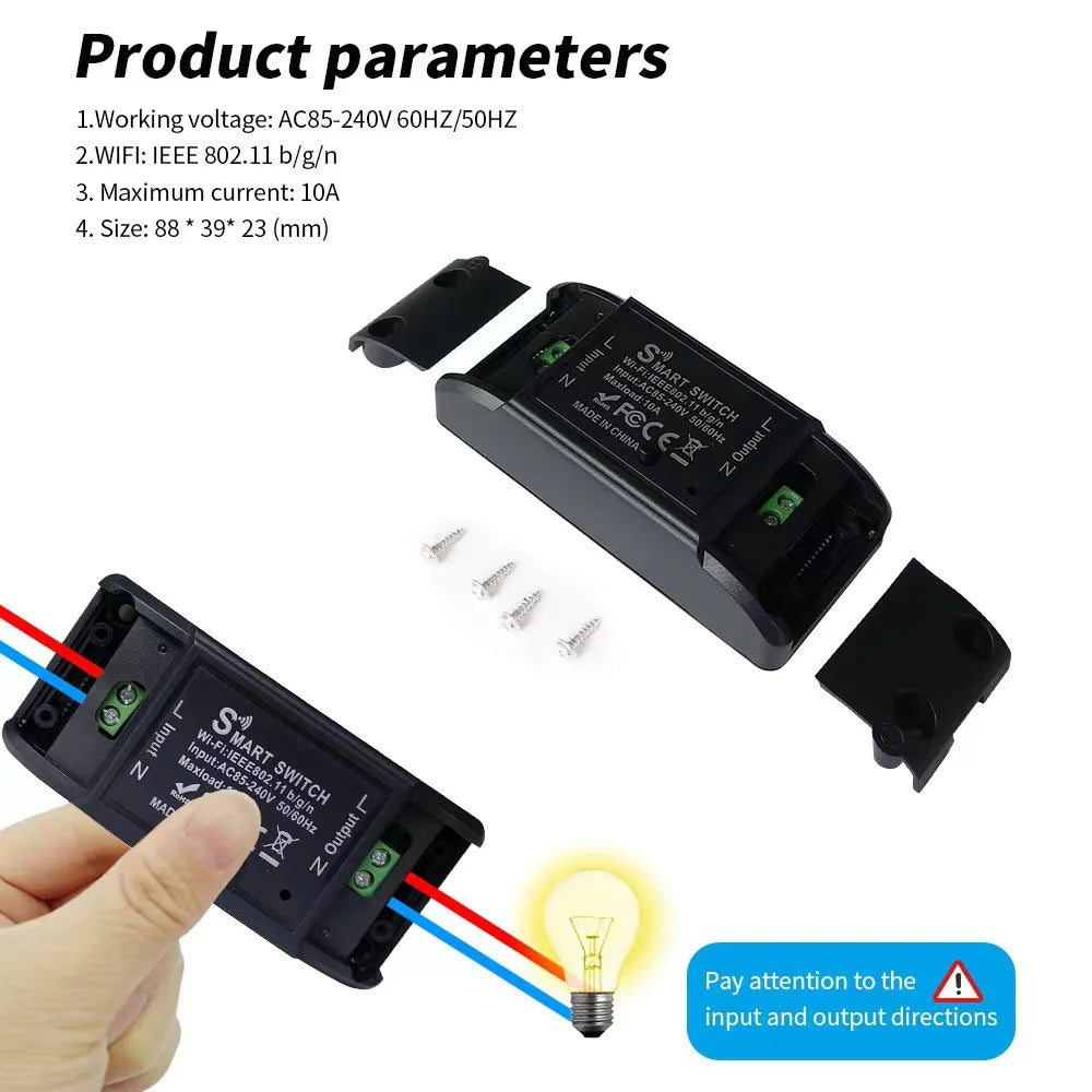 TUYA WiFi smart on/off switch, mobile wireless remote control, timing switch, smart home modification part
