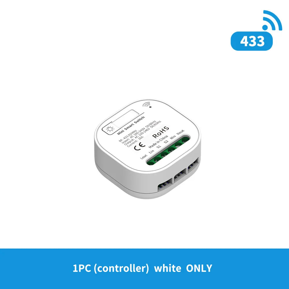 Self-powered large-panel lever remote control switch intelligent controller - Wireless control master device
