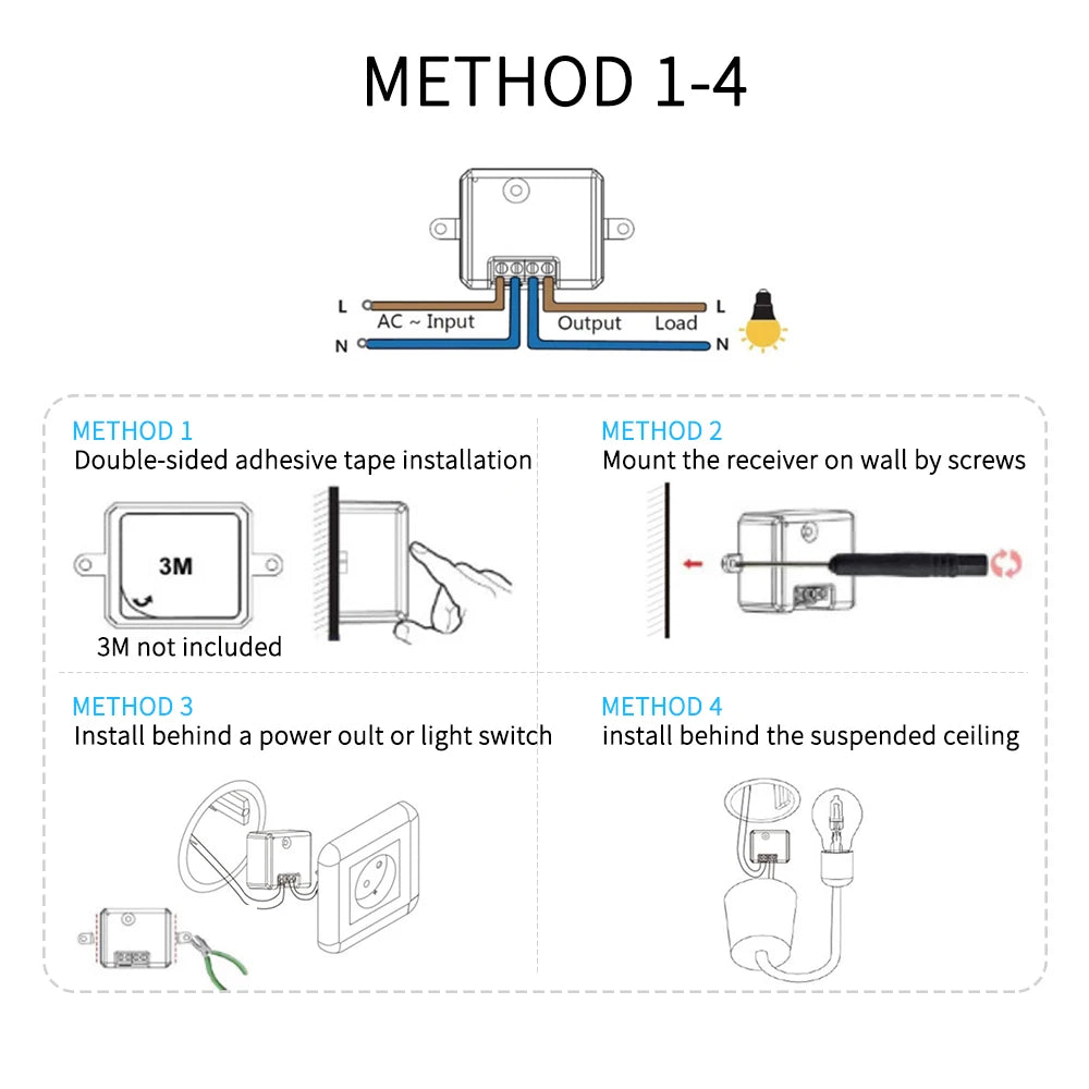 Tuya zigbee smart switch switch, controlled by mobile APP, Alexa voice, wireless switch, no wiring required