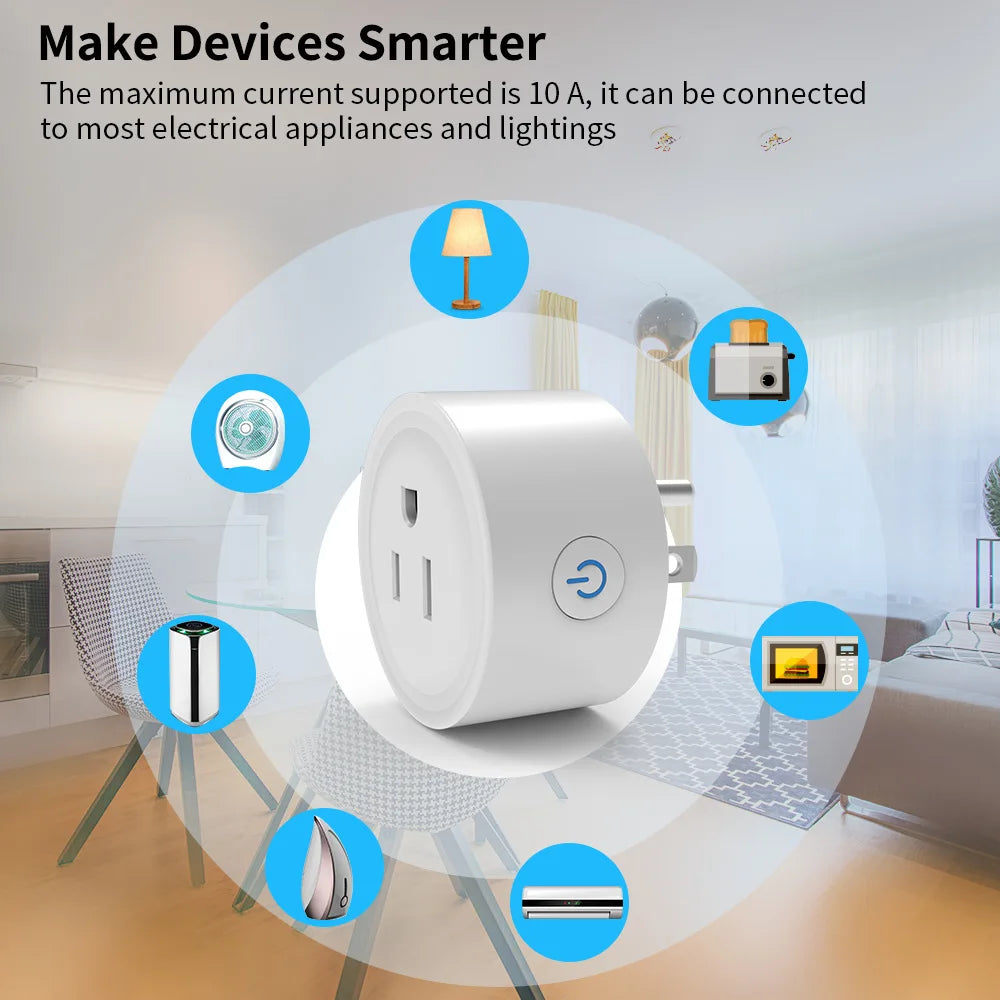 Cozylife US-grade smart socket, WiFi intelligent remote control, Alexa voice control, timed countdown