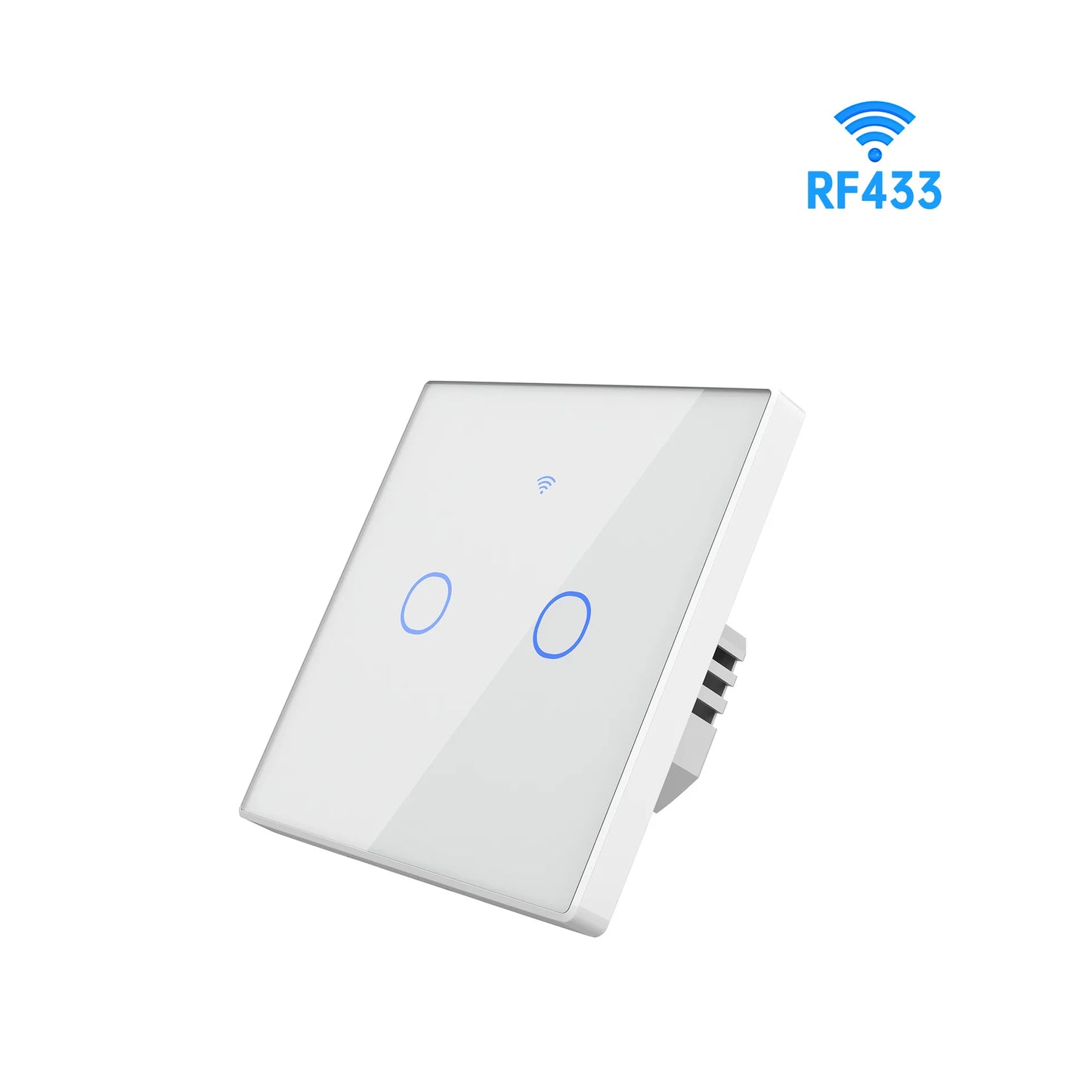 TUYA WiFi RF433 Wall Touch Switch - Suitable for EU lamps. Compatible with Alexa and Google Home. Remote 1/2/3/4 sockets.