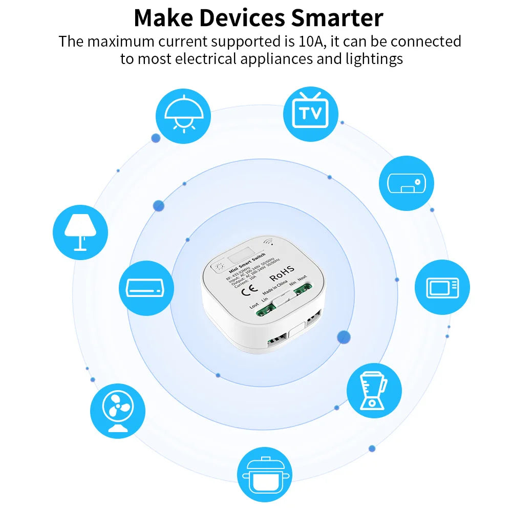 Self-powered large-panel lever remote control switch intelligent controller - Wireless control master device