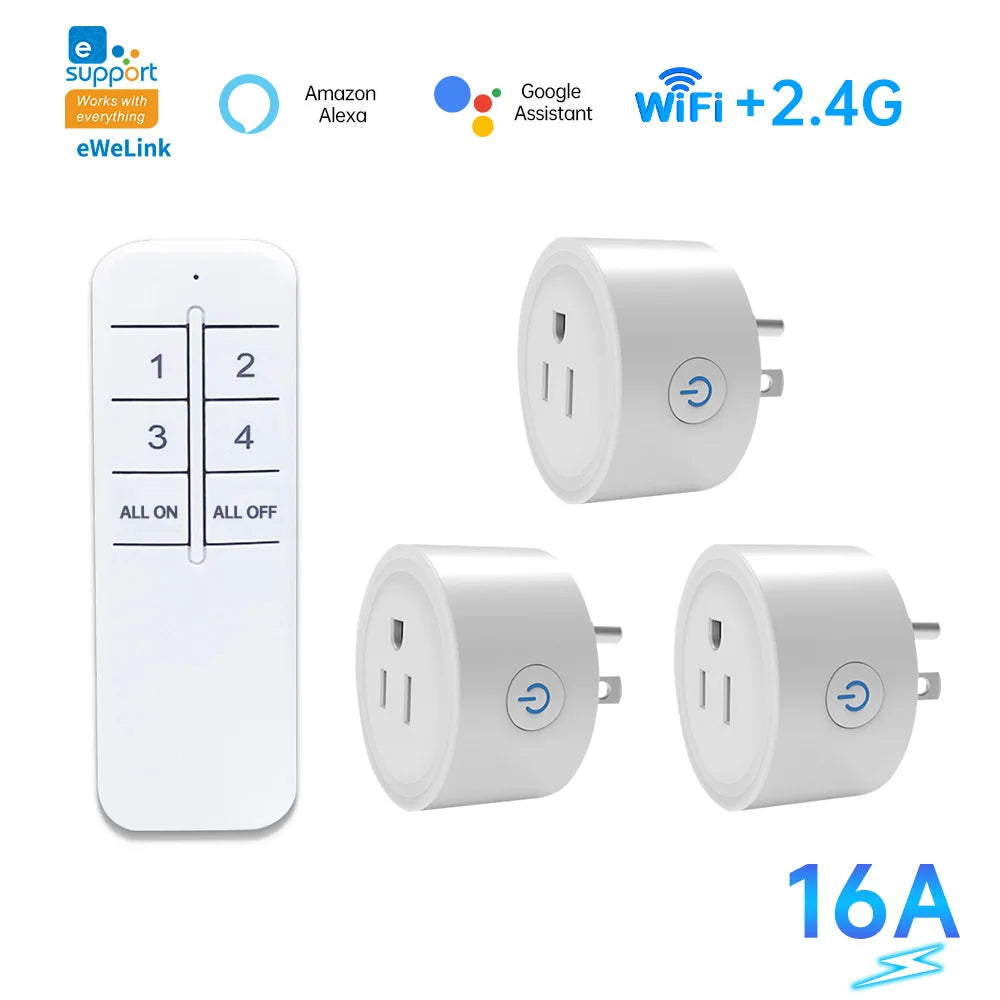 WiFi eWeLink  Smart socket support eWeLink APP control Alexa Google home voice control