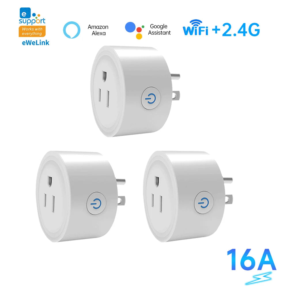 WiFi eWeLink  Smart socket support eWeLink APP control Alexa Google home voice control