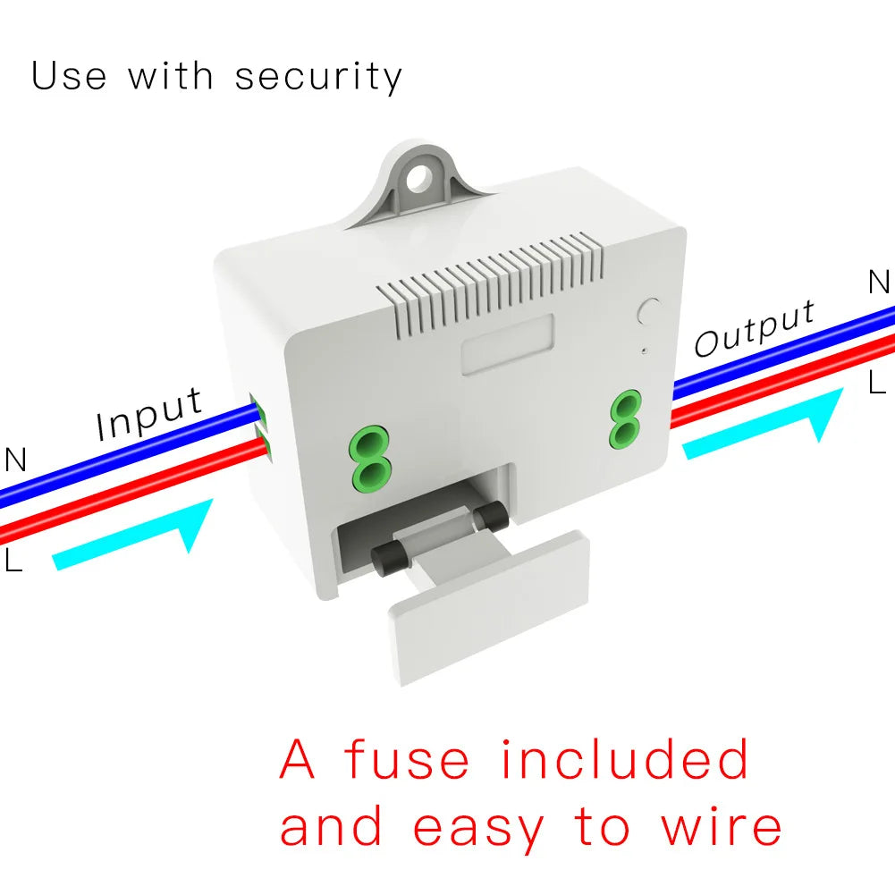 Self-powered 230V wireless switch with waterproof remote control for walls, no need for batteries, transmission distance of 200
