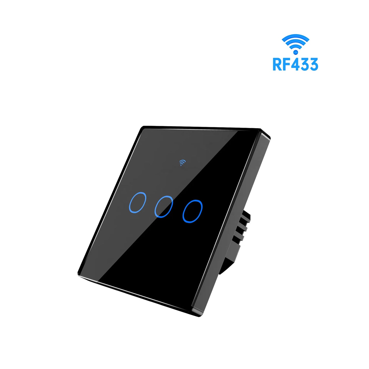 TUYA WiFi RF433 Wall Touch Switch - Suitable for EU lamps. Compatible with Alexa and Google Home. Remote 1/2/3/4 sockets.