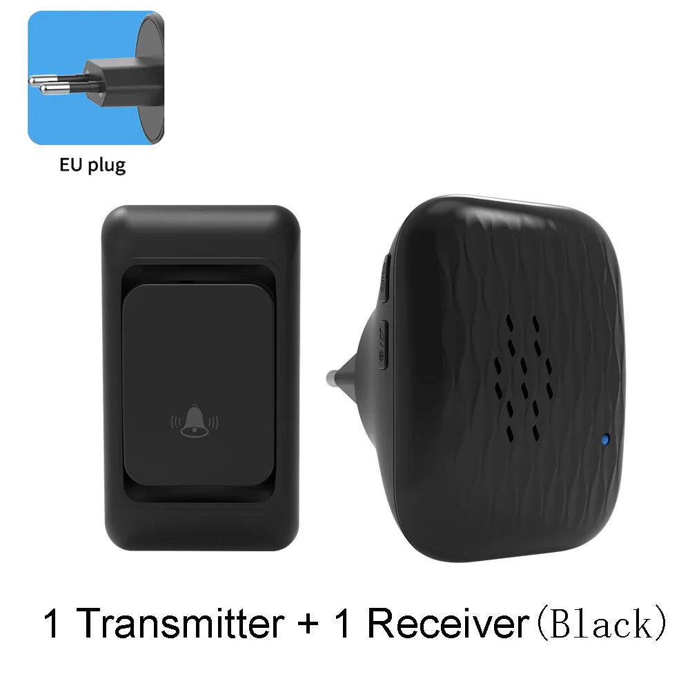 Wireless doorbell - Home ultra-long-distance electronic remote control digital chime doorbell - Child and elderly person wireles