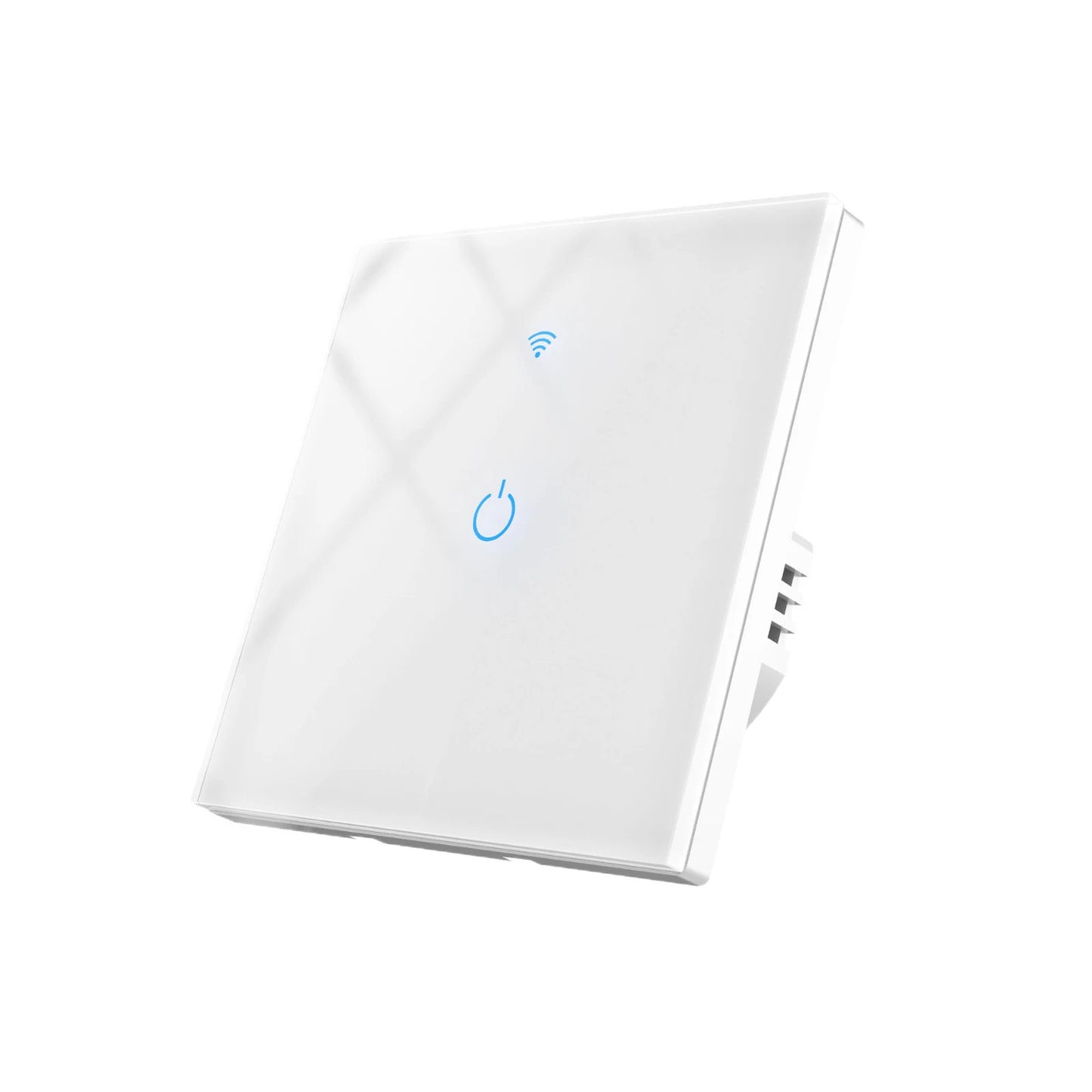Tuya EU Smart WIFI Touch Switch with Alexa Voice Control for Wall-mounted WiFi Smart Switch with Single Hot Wire