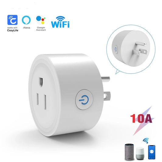 Cozylife US-grade smart socket, WiFi intelligent remote control, Alexa voice control, timed countdown