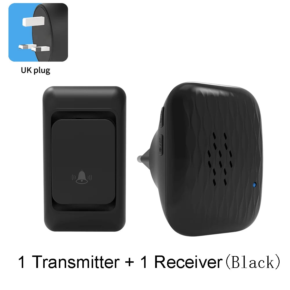 Wireless doorbell - Home ultra-long-distance electronic remote control digital chime doorbell - Child and elderly person wireles
