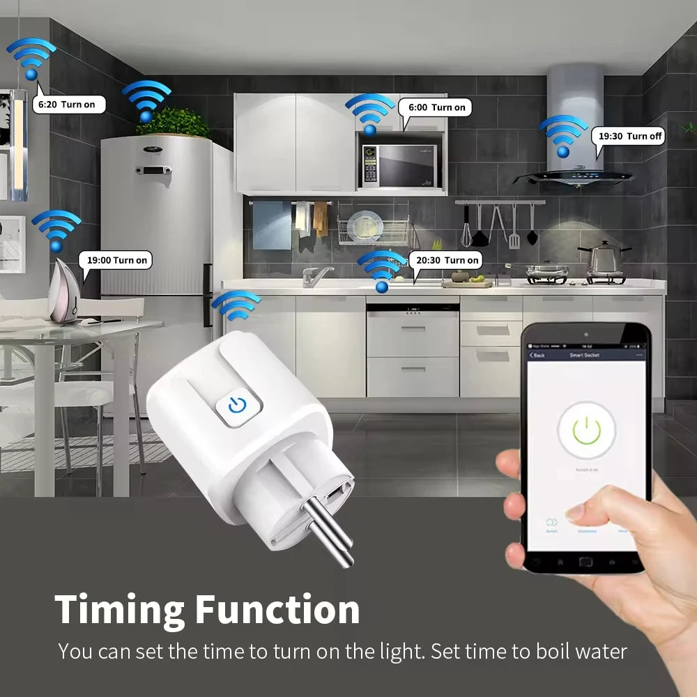 Smart WiFi Plug with Energy Monitoring - Works with Alexa & Google Home (EU)