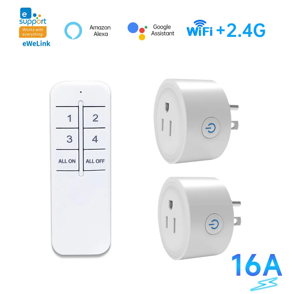WiFi eWeLink  Smart socket support eWeLink APP control Alexa Google home voice control