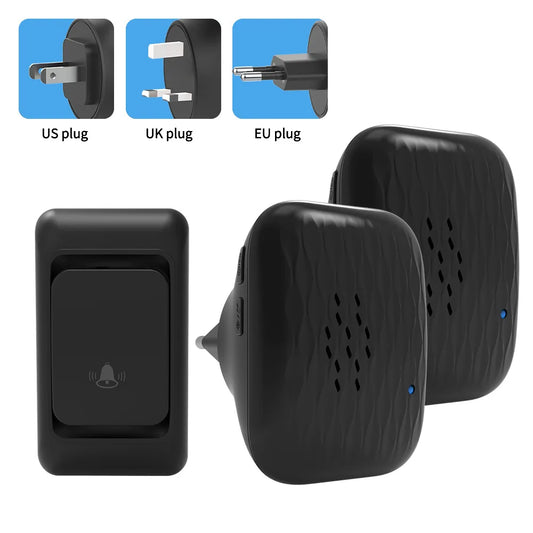 Wireless doorbell - Home ultra-long-distance electronic remote control digital chime doorbell - Child and elderly person wireles