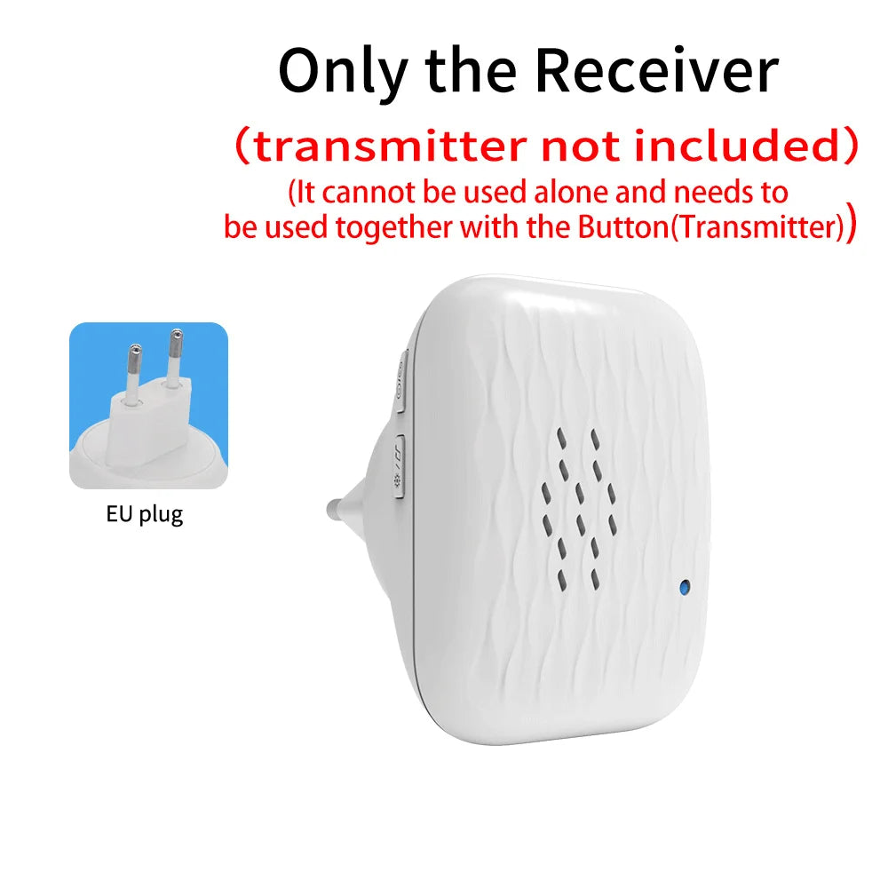 Wireless doorbell - Home ultra-long-distance electronic remote control digital chime doorbell - Child and elderly person wireles