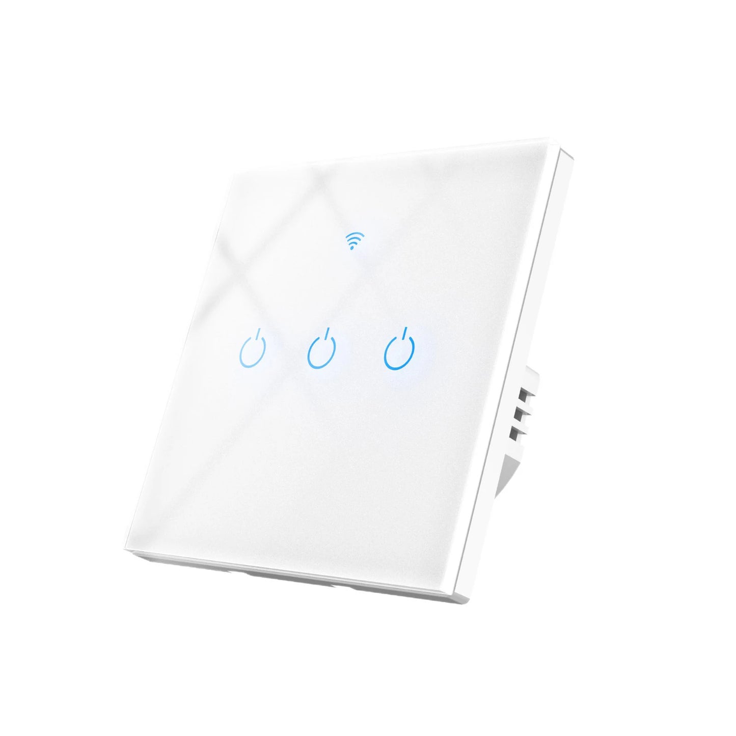 Tuya EU Smart WIFI Touch Switch with Alexa Voice Control for Wall-mounted WiFi Smart Switch with Single Hot Wire