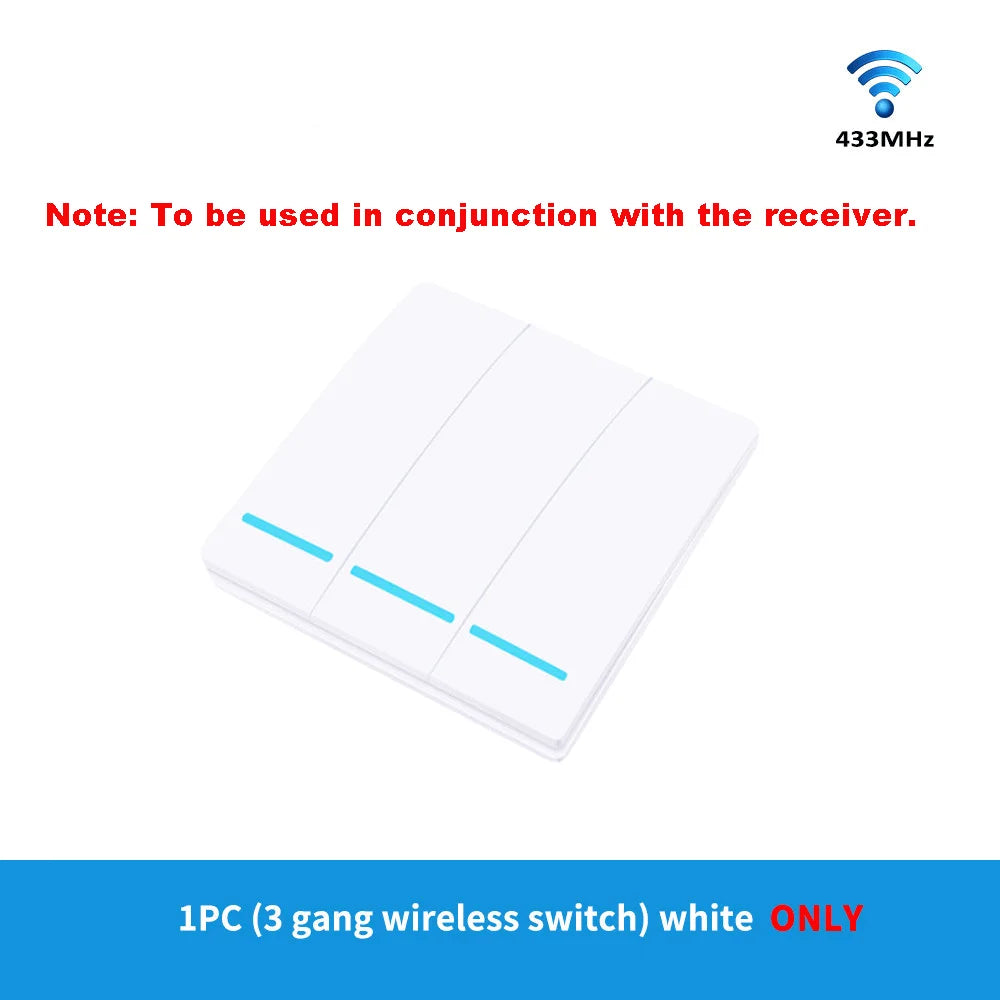 TUYA WiFi+RF433 Smart Switch Wireless Remote Control Switch On/Off Device Can Be Easily Attached to Remote Alexa