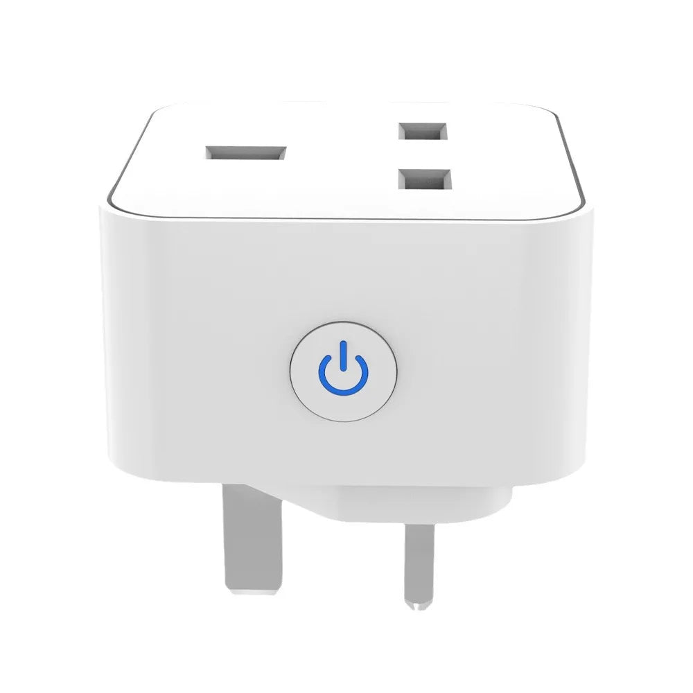 TUYA smart socket with WiFi, British plug, Zigbee 3.0, Alexa voice control, British standard, 16A/20A with metering capability