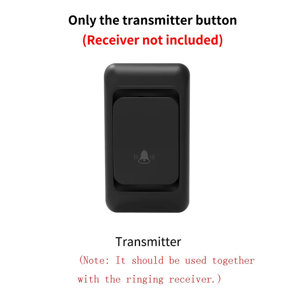 Wireless doorbell - Home ultra-long-distance electronic remote control digital chime doorbell - Child and elderly person wireles