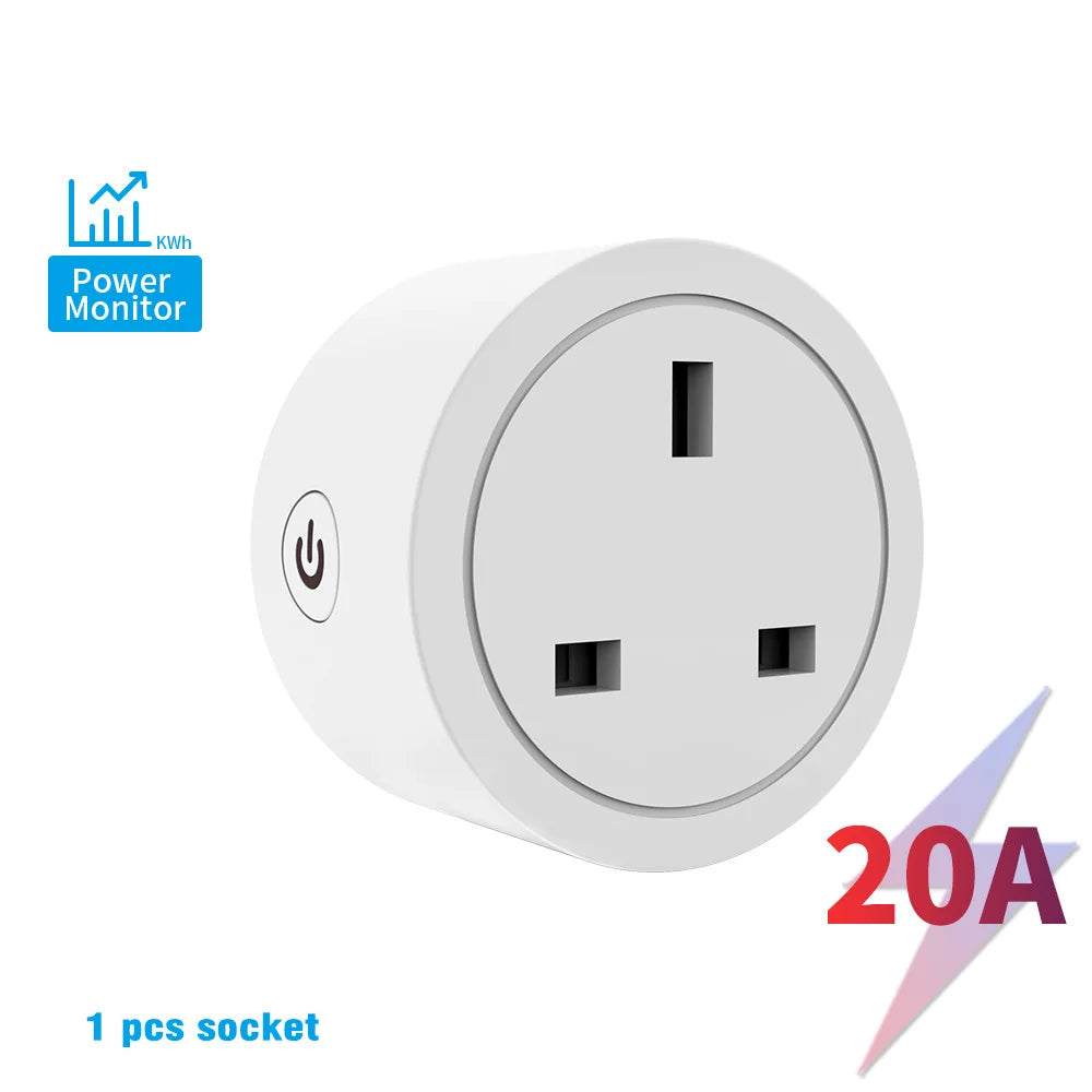 HomeKit/Cozylife  UK plug smart socket 110V/220V home kit anti-lock braking system compatible with plastic Google smart devices