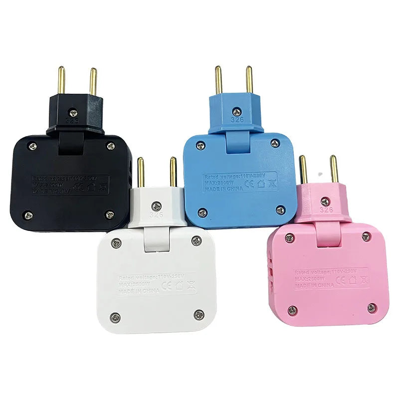EU Travel Converter - 3-in-1 - US to EU Power Socket Converter - Power Converter - AC Socket - Electrical Socket - Interface