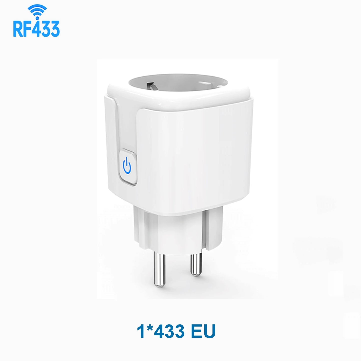 European standard remote control socket RF433 wireless magnetic suction free-wiring remote control socket switch