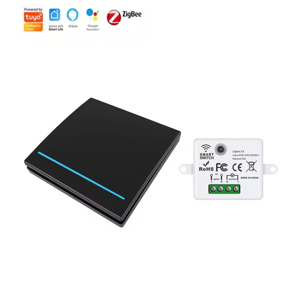 Zigbee Smart Switch Kit 1, 2, 3 sets with wireless touch remote control and Alexa Google Assistant voice command