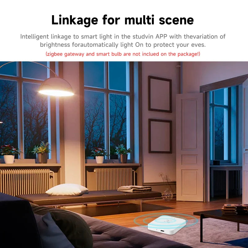 Tuya Zigbee Smart WiFi Human Presence Sensor Battery Model 24G millimeter-wave app linkage for light on and off
