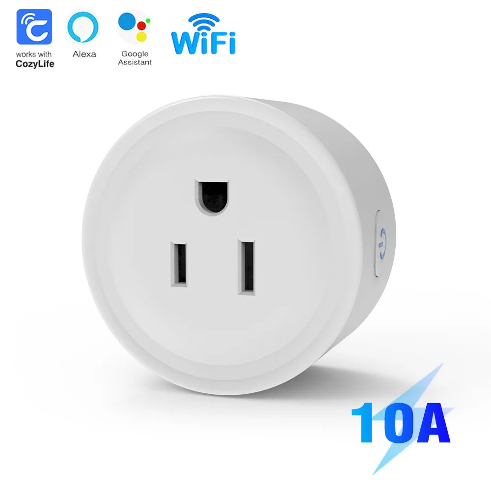 Cozylife US-grade smart socket, WiFi intelligent remote control, Alexa voice control, timed countdown