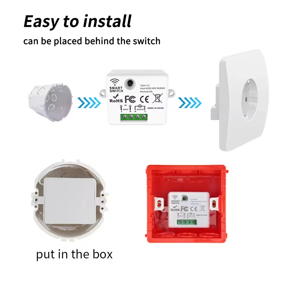 Zigbee Smart Switch Kit 1, 2, 3 sets with wireless touch remote control and Alexa Google Assistant voice command
