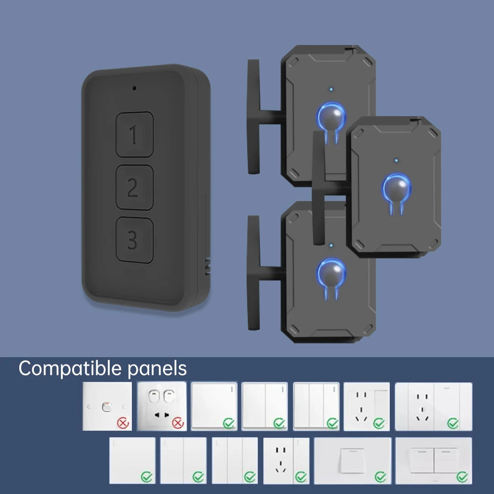 Wireless Remote  Light Switch Off Tool Automatic Button Pusher Intelligent USB Rechargeable Lazy Remote Control Switch
