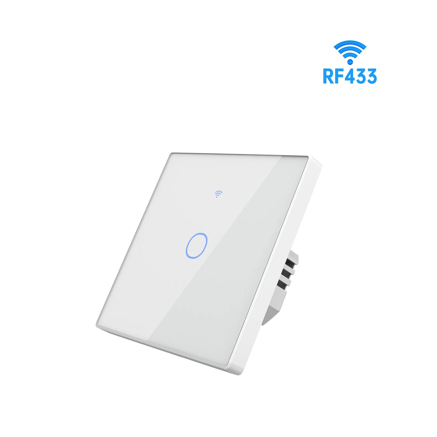 TUYA WiFi RF433 Wall Touch Switch - Suitable for EU lamps. Compatible with Alexa and Google Home. Remote 1/2/3/4 sockets.
