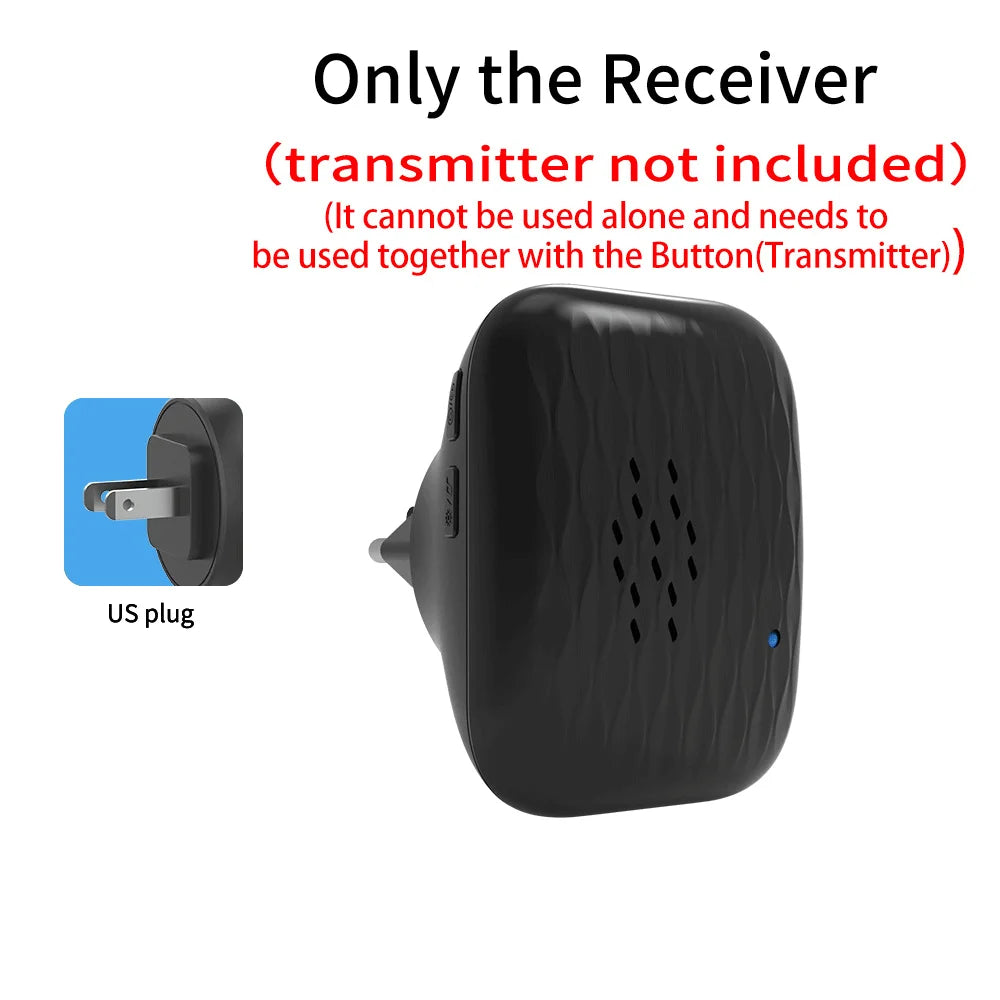 Wireless doorbell - Home ultra-long-distance electronic remote control digital chime doorbell - Child and elderly person wireles