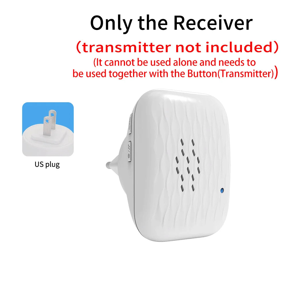 Wireless doorbell - Home ultra-long-distance electronic remote control digital chime doorbell - Child and elderly person wireles