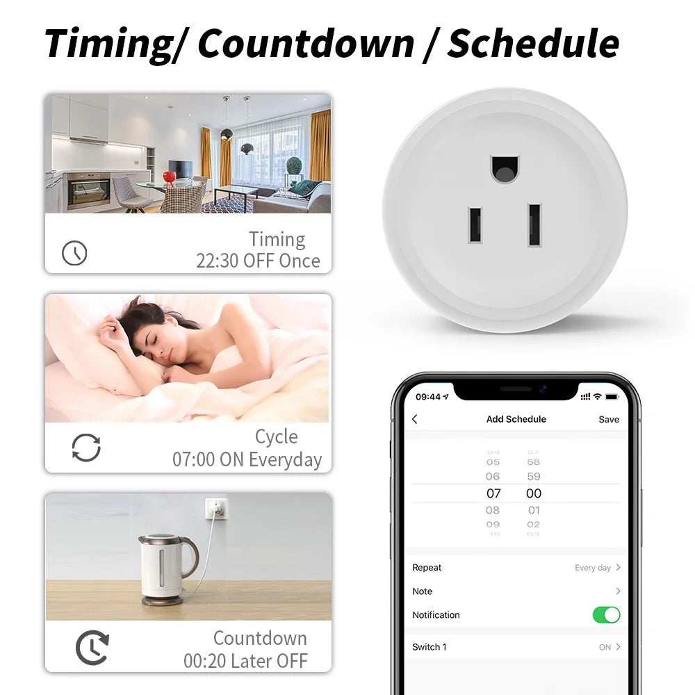 WiFi eWeLink  Smart socket support eWeLink APP control Alexa Google home voice control