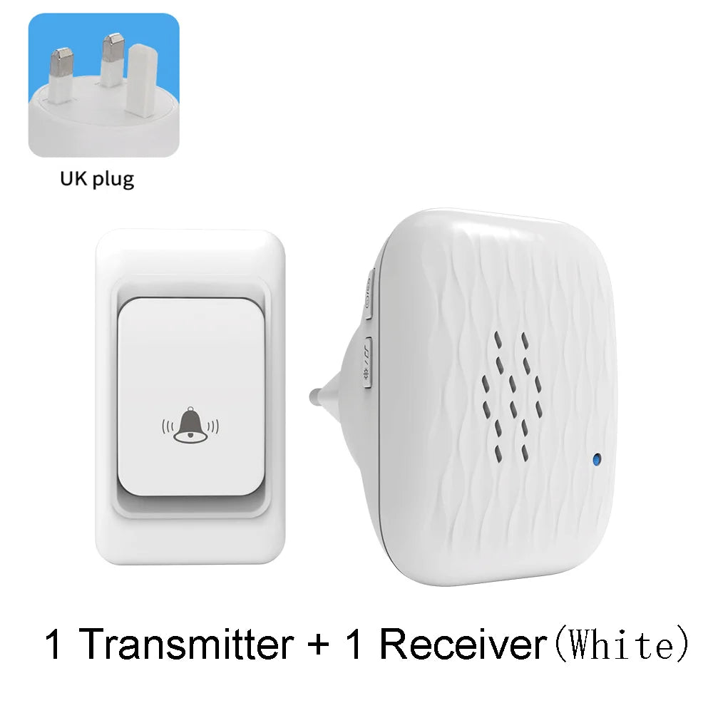 Wireless doorbell - Home ultra-long-distance electronic remote control digital chime doorbell - Child and elderly person wireles