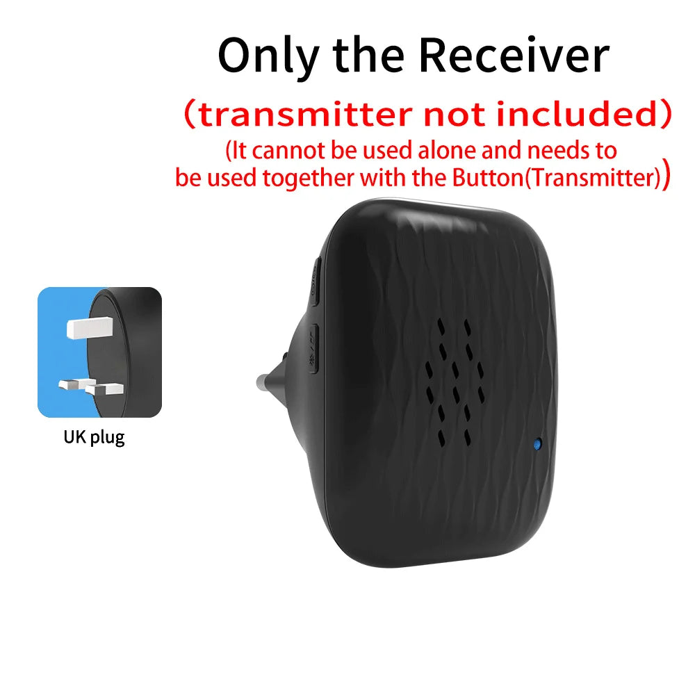 Wireless doorbell - Home ultra-long-distance electronic remote control digital chime doorbell - Child and elderly person wireles