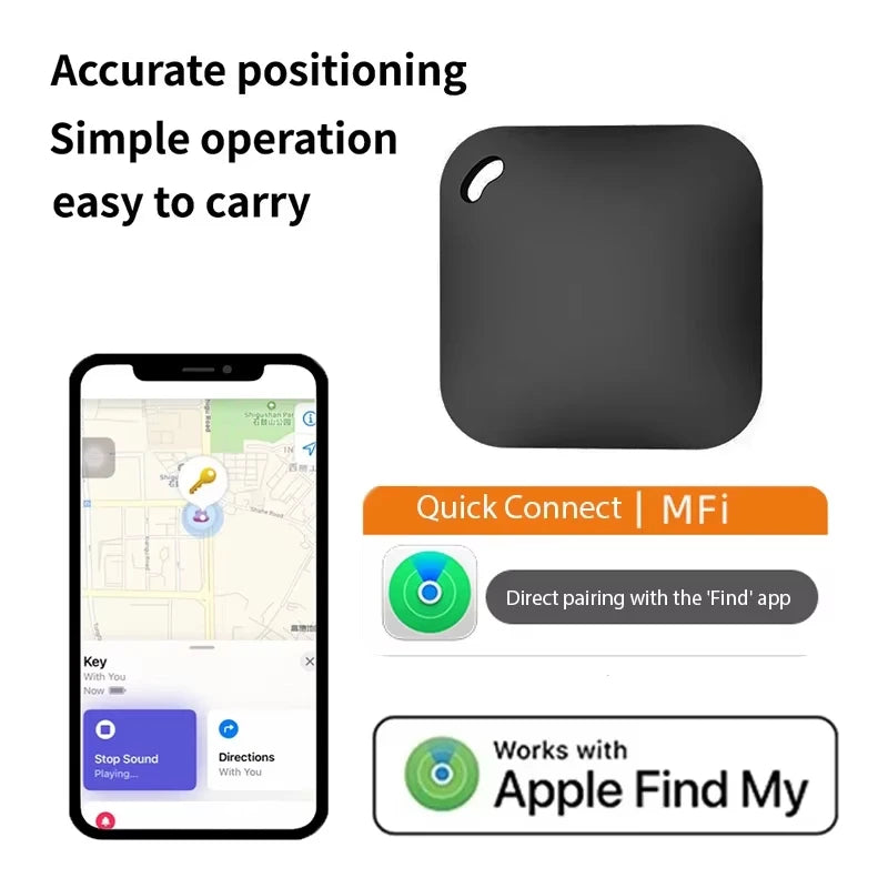 Smart Bluetooth FindMy loss prevention device, compatible with ITag for loss prevention alerts, suitable for pet search, etc.