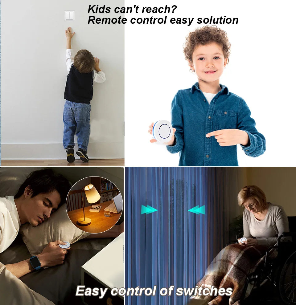 ZigBee 3.0 Wireless Push Button Smart Scene Switch Controller Automation Scenario Linkage with Tuya devices Need Zigbee Gateway