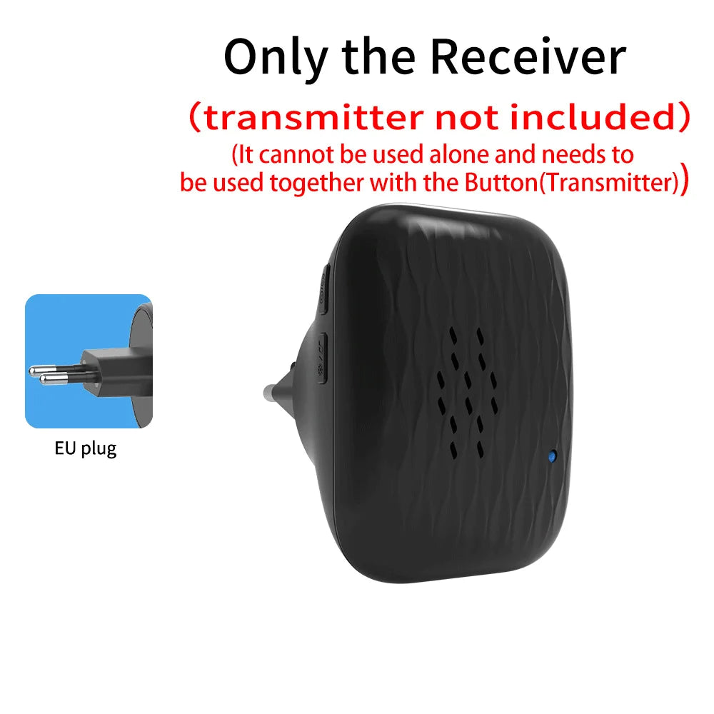 Wireless doorbell - Home ultra-long-distance electronic remote control digital chime doorbell - Child and elderly person wireles