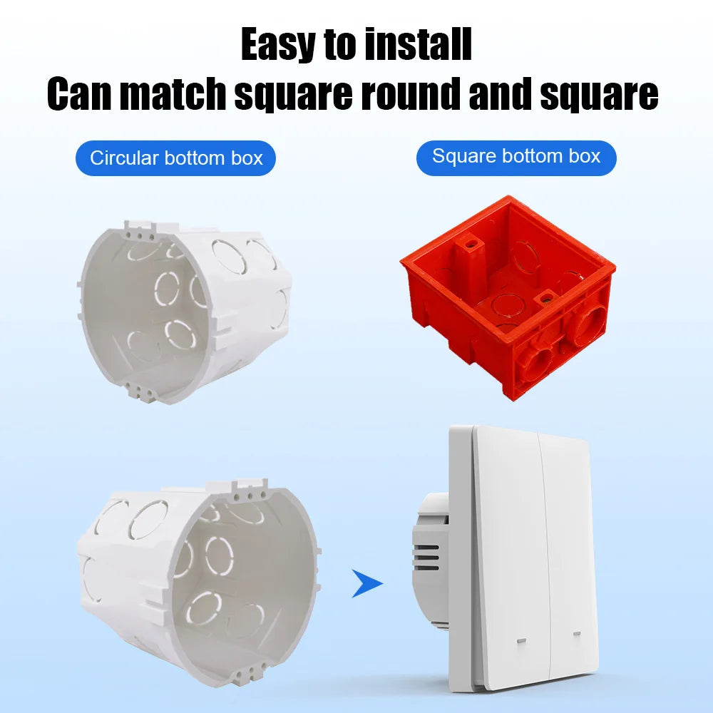 Tuya WiFi Smart 86-type wall-mounted switch with 8 buttons, single hot wire, remote control available, voice-controlled