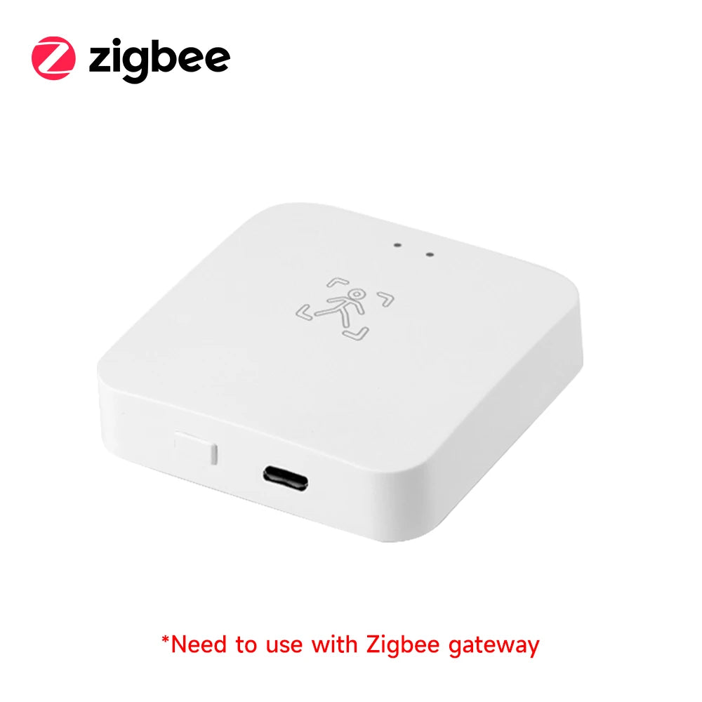 Tuya Zigbee Smart WiFi Human Presence Sensor Battery Model 24G millimeter-wave app linkage for light on and off