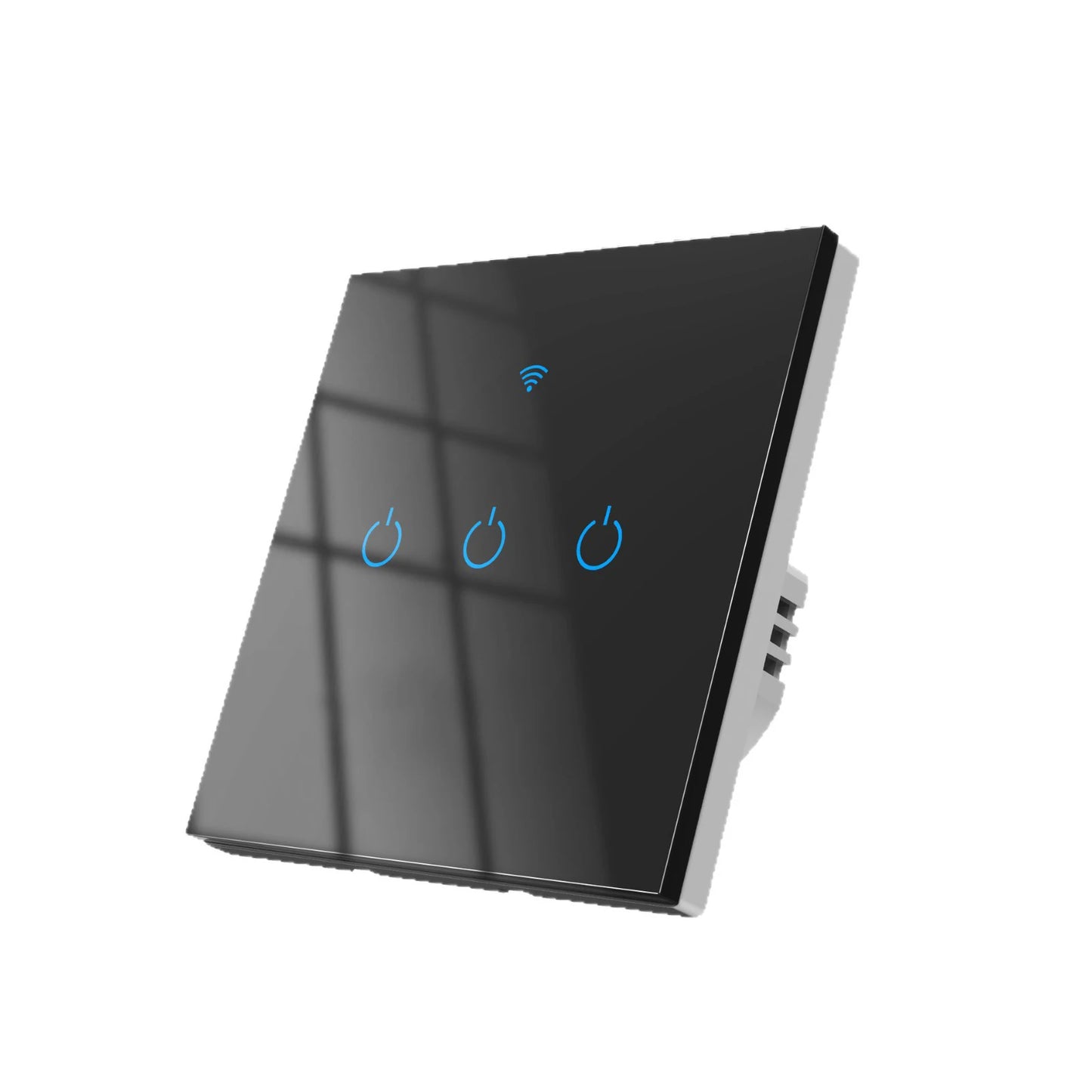 Tuya EU Smart WIFI Touch Switch with Alexa Voice Control for Wall-mounted WiFi Smart Switch with Single Hot Wire